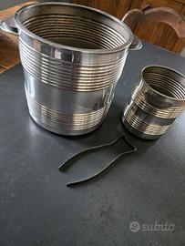 Secchielli ghiaccio e champagne in silver