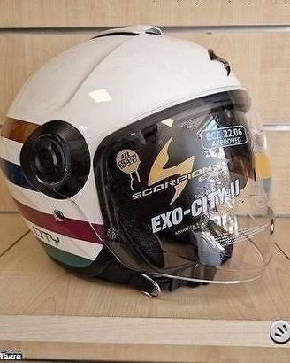 SCORPION Casco Jet EXO City II - Bee -- White -