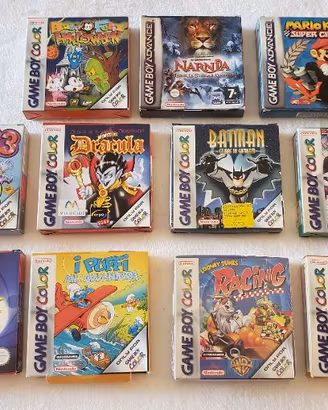 GIOCHI GAME BOY CON SCATOLA E LIBRETTO