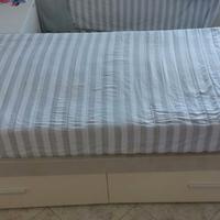 Letto singolo c/cassettoni