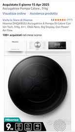 Asciugatrice Hisense 9Kg