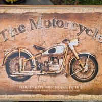Quadro targa insegna Harley Davidson