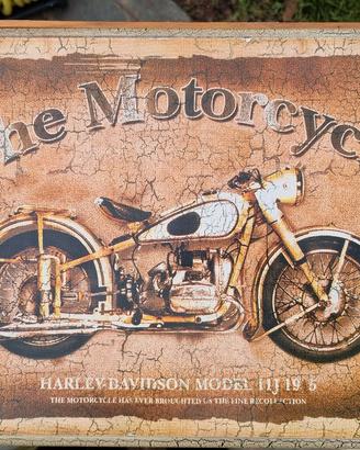 Quadro targa insegna Harley Davidson