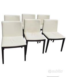 Gruppo sei sedie Poltrona Frau mod. PROMO