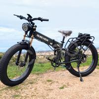 Bici elettrica 26" fat bike pieghevole