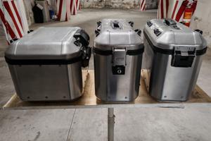 Tris Givi Dolomiti Alluminio 46L + 36L + Accessori