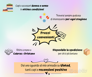 Armadio con capi di seconda mano