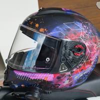 Casco moto LS2 FF397 nero/Pink Taglia S