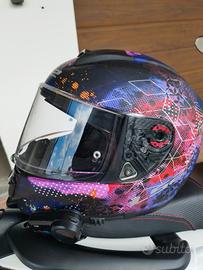 Casco moto LS2 FF397 nero/Pink Taglia S