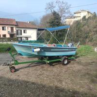 MOTOSCAFO VATOR + MOTORE EVINRUDE 25 CV