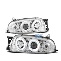 FARI FORD FIESTA MK4 95-99 OCCHI ANGELICI CROMATI