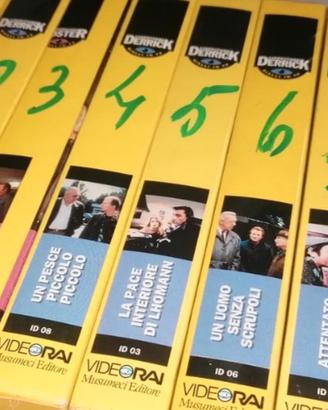 Set 8 videocassette Serie Ispettore Derrick