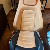 sedile Ferrari in pelle bicolore originale