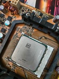 blocco CPU, scheda madre e RAM DDR2 