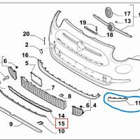 MODANATURA DESTRA E SINISTRA CROMATA