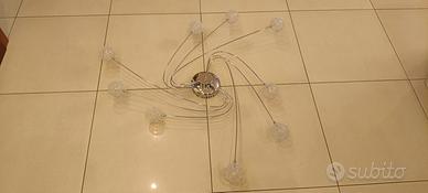 Lampadario ad otto punti luce Aureliano Toso