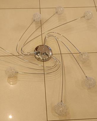 Lampadario ad otto punti luce Aureliano Toso
