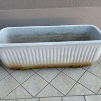 2 fioriere rigate granito