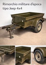 🪖 Rimorchio militare d’epoca tipo Jeep Willys MB