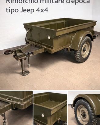 🪖 Rimorchio militare d’epoca tipo Jeep Willys MB