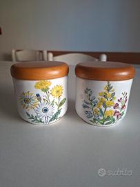 barattoli in ceramica Rometti 