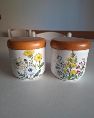 barattoli in ceramica Rometti 