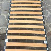 Rete letto singola doghe legno camera