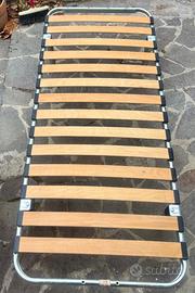 Rete letto singola doghe legno camera