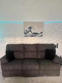 Divano elettrico 3 posti