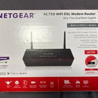Modem Router WiFi Netgear AC750 D6000 Dual Band