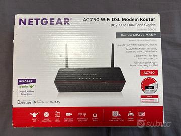 Modem Router WiFi Netgear AC750 D6000 Dual Band