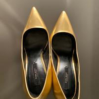 Scarpe oro Zara