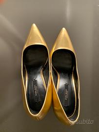 Scarpe oro Zara