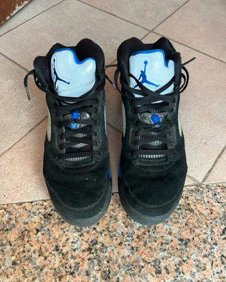 jordan 5 retro blue racers originali tg.46