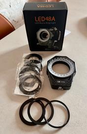 Rinowa LED Macro Ring Light fotografia flash 5600