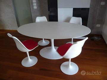 Tavolo Tulip ovale laminato liquido tante misure