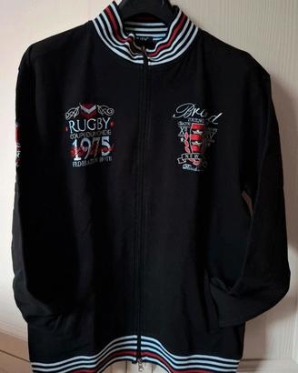 Felpa sportiva full zip uomo taglia XL