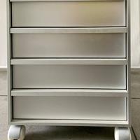 Cassettiera MDF 4 cassetti con ruote