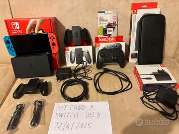 Nintendo Switch OLED con accessori