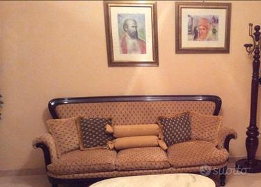 salotto in Piuma di Mogano