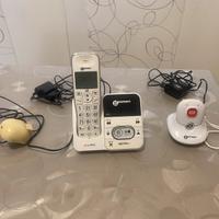 Telefono cordless amplificato e medaglietta emerg.