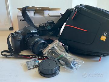 Reflex Canon EOS 2000D + accessori - pari al nuovo