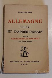 Allemagne d'hier et d'aprés demain, Massis, 1949