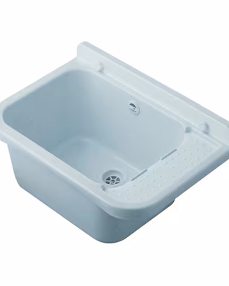 Lavandino - Pilozzo a Muro in Resina Bianco