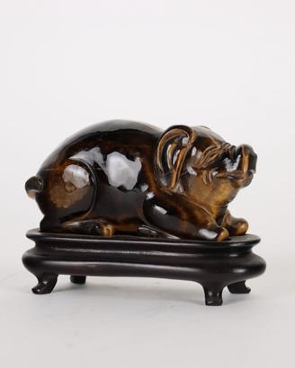 Maialino in Occhio di Tigre - XX Secolo
