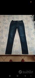 jeans leggins donna taglia S in cotone 