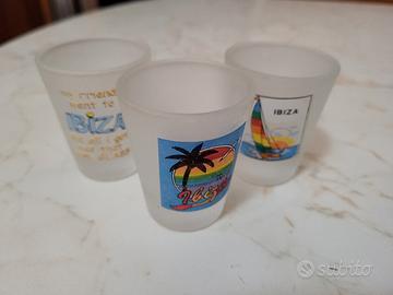 set 3 bicchierini da vodka