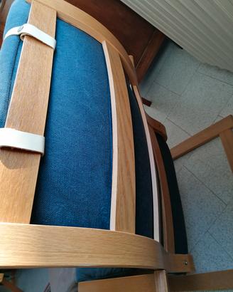 poltrona con appoggio piedi