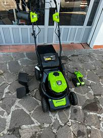 Rasaerba a batteria Greenworks 40V 46 cm + 2 batte