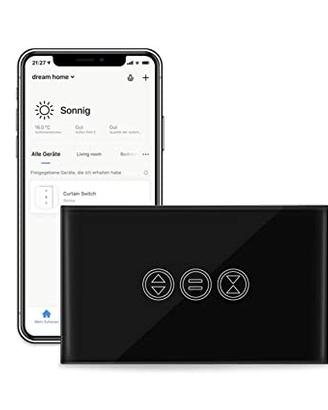 Interruttore tapparelle e tende wifi Nero Lora Tap